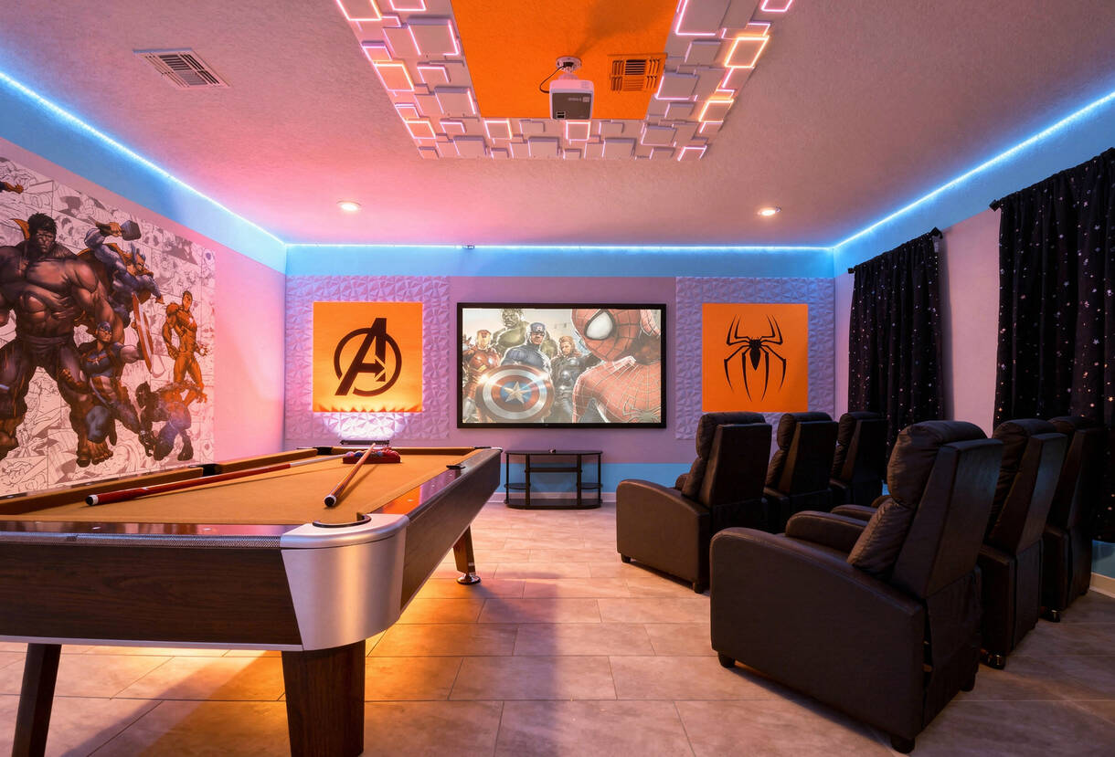 9BR w/ Private Pool & Theater Near Disney